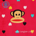 100% polyester fleece blanket printed flannel fabric